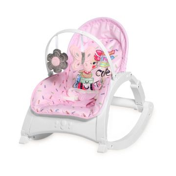Leagan cu vibratii Lorelli Enjoy Za-Za 2020 pink travelling