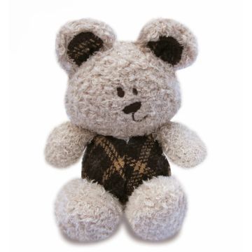 Balansoar din lemn Little Bird Told Me cu tesaturi senzoriale Rufus Ted Rocking Horse 9 luni+