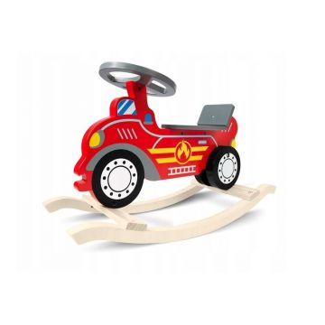 Balansoar, Ricokids, Din lemn, masinuta de pompieri, 72 x 28 x 43.5 cm, Fire Brigade Balansoar, Ricokids, Din lemn, masinuta de pompieri, 72 x 28 x 43.5 cm, Fire Brigade