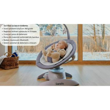 Balansoar electric 2 in 1 Lionelo Mell bej