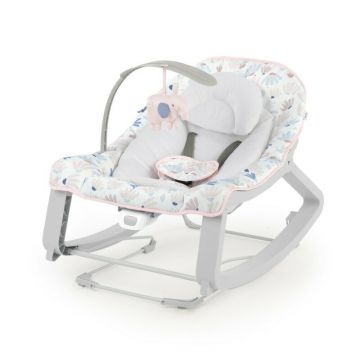 Balansoar, InGenuity, Keep Cozy, 3 in 1, Pana la 18 kg, Cu vibratii, Cu doua pozitii de inclinare, Cu jucarie detasabila, Pink
