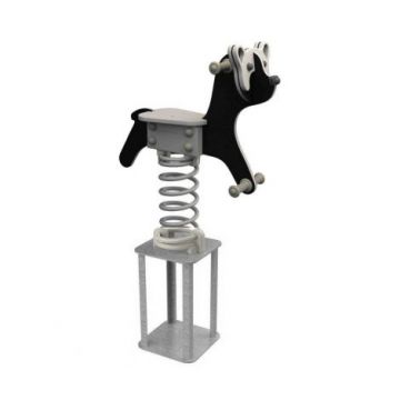 Balansoar Pe Arc Pentru Copii Panda, HDPE, Cu Prindere In Beton KBT