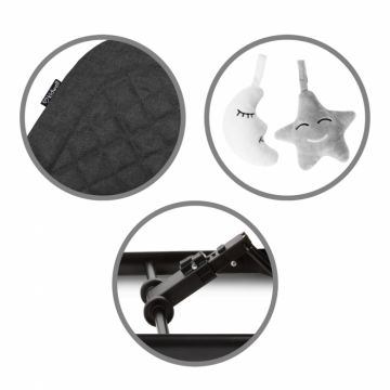 Balansoar pentru copii Kidwell Laro Wooden Black