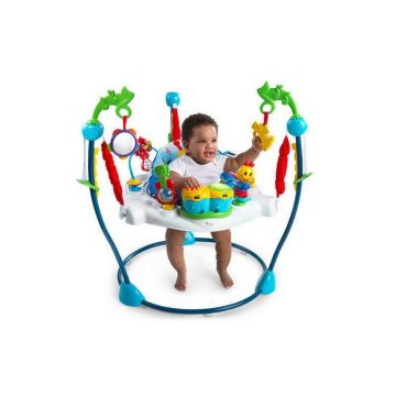 Centru de activitati, Baby Einstein, Jumper integrat, Rotire 360 grade, Cu lumini, sunete, 4 pozitii de ajustare pe inaltime, De la 6 luni, Sustine 11 kg, Multicolor