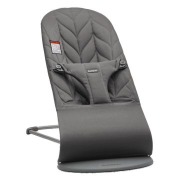 BabyBjorn - Balansoar din tesatura matlasata cu aspect delicat de petala Bliss Anthracite