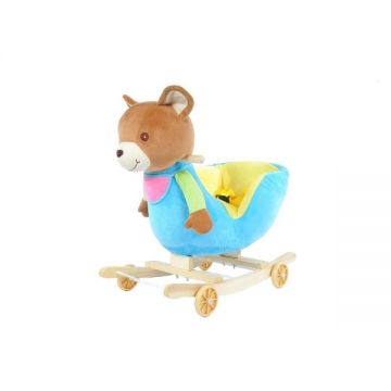 Balansoar 2 in 1 Urs cu roti si muzica