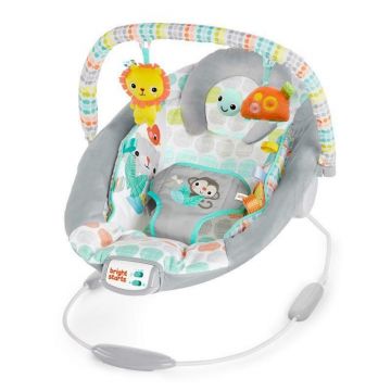 Balansoar, Bright Starts, Whimsical Wild, Cu arcada cu jucarii, Cu vibratii si melodii, 0 luni+, Multicolor