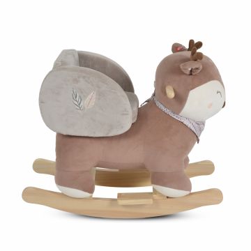 Balansoar din plus Moni Daphne cu scaune si spatar, centura de siguranta, functii muzicale, greutate admisa 30 kg, dimensiune 60x30x46 cm