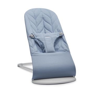 Babybjorn - Balansoar din tesatura matlasata cu aspect delicat de petala Bliss, Blue