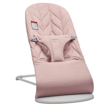 BabyBjorn - Balansoar din tesatura matlasata cu aspect delicat de petala, Bliss Dusty Pink