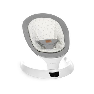 Balansoar electric, Jane, Moon, Cu 5 trepte de viteza, Timer, 12 melodii si 5 sunete ale naturii, Conform cu standardul european EN 12790:2023, Mist