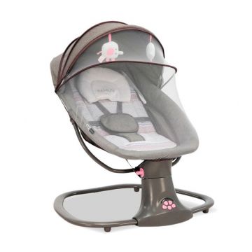 Balansoar electric Khalo, bluetooth, telecomanda, centura siguranta, timer oprire automata, spatar reglabil, 67 x 51 x 62 cm