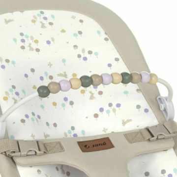 Balansoar Jane Ballu Iris pliabil, cu bara de jucarii si spatar reglabil in 3 pozitii, conform cu standardul european de siguranta EN 127902023