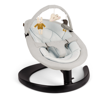 Nuna - Balansoar pentru copii, cu bara de jucarii inclusa, LEAF Grow Driftwood