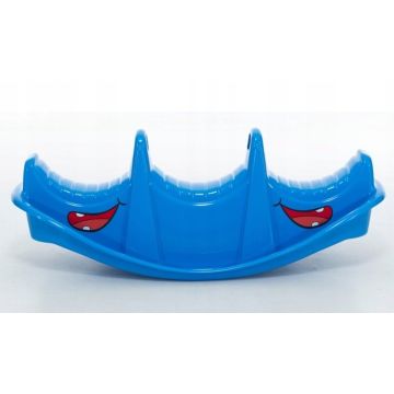 Balansoar pentru copii Dohany Albastru cu manere de sustinere,utilizare interiorexterior,pentru 1,2 sau 3 copii,realizat din plastic rezistent