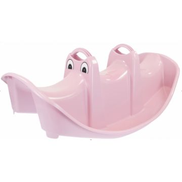 Balansoar pentru copii Mochtoys Roz cu 3 locuri