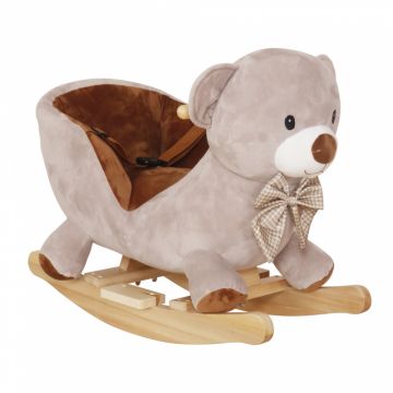 Balansoar pentru copii prevazut cu spatar inalt, sezut moale din plus, cu sunete