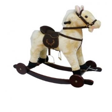 Calut balansoar pentru copii Novokids Rocking Horse Crem din plus, cu melodii, roti, platforma detasabila, functie trotineta fara pedale, dimensiuni 74x37x64 cm, greutate suportata 50 kg Calut balansoar pentru copii Novokids Rocking Horse Crem din plus, cu melodii, roti, platforma detasabila, functie trotineta fara pedale, dimensiuni 74x37x64 cm, greutate suportata 50 kg