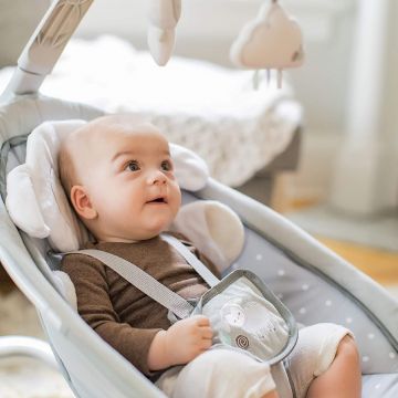 Ingenuity - Balansoar pentru copii, Cuddle Lamb