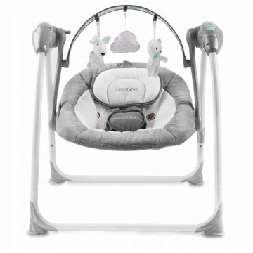 Leagan electric cu muzica Ricokids 7321 Gri