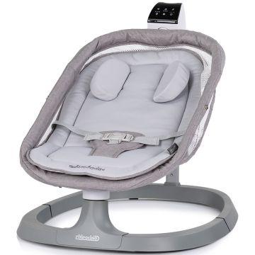 Leagan electric pentru copii Chipolino Lambada Cloud cu telecomanda, functie de scaun, sezut reglabil, plasa anti-insecte