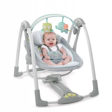 Leagan portabil Swing n Go Portable Swing Hugs  Hoots Ingenuity